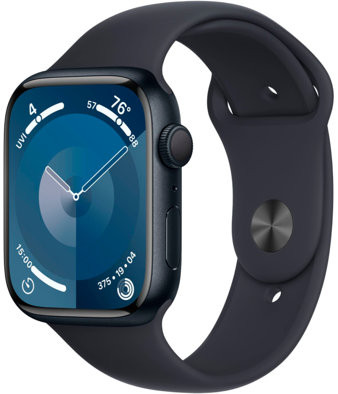 Часы Apple Watch Series 9, 41mm S/M «тёмная ночь»