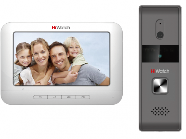 Комплект видеодомофона HIWATCH 7" DS-D100K