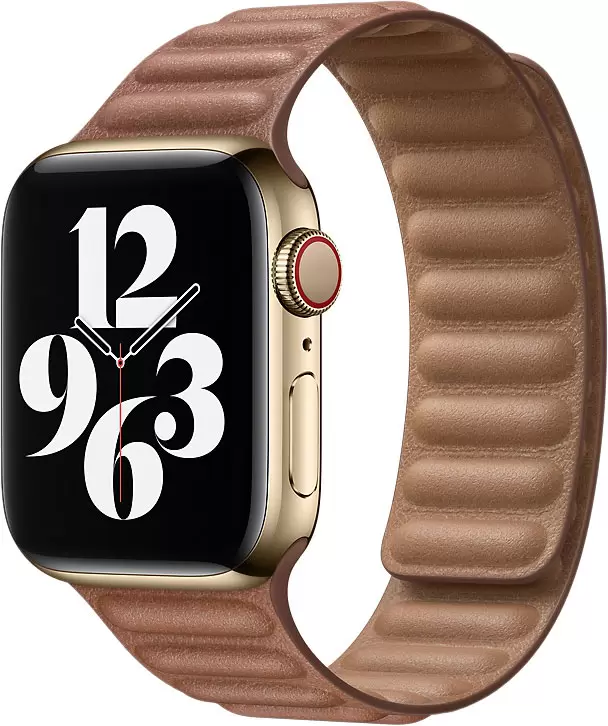 Ремешок Apple Watch 44mm Saddle Brown Leather Link Large (MY9J2ZM/A)