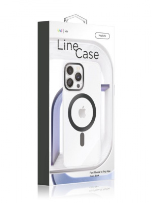 Чехол vlp Line Case with MagSafe для iPhone 14 ProMax, чёрный 3