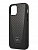 Чехол Mercedes Dynamic Genuine leather & Real cabon для iPhone 12/12 Pro, черный